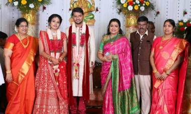 இயக்குநர் ஈ ராமதாஸ் மகன் திருமணம்........பிரபலங்கள் நேரில் வாழ்த்து
