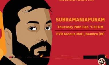 சசிகுமாரின் "சுப்ரமணியபுரம்" திரைப்படத்தை காண இருக்கும் பாலிவுட் இயக்குனர்  அனுராக் காஷ்யப்!!