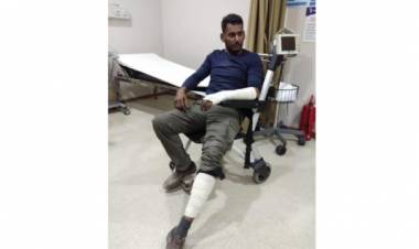 Vishal tossed from four wheeler bike and was severely injured