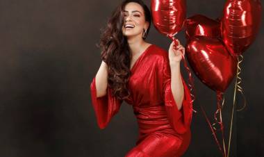 Actress Sana Khan & Ace choreographer spotted in Ashima Sharma outfits for a Calendar Shoot