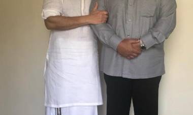 Actor Prabhu Wishing Chevalier Kamal Haasan on his 65th Birthday