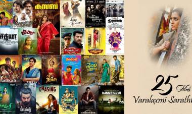 Congratulations to varalakshmi sarathkumar for completing 25 movies
