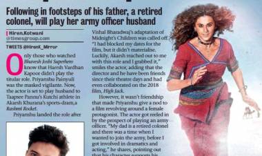 Priyanshu Painyuli shares why he is excited to be a part of Taapsee Pannu starrer Rashmi Rocket!