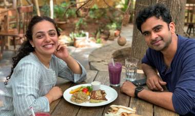 AshokSelvan & MenenNithya share pictures from their next film