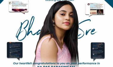 A huge round of congratulations on the success of our leading lady @BhavaniSre performance in #kapeRanasingam