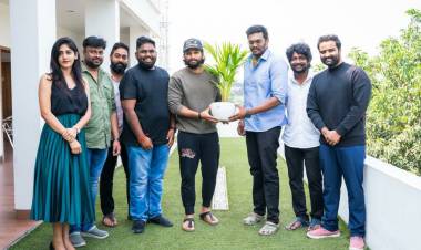 Stylish star @alluarjun congratulated & interacted with the entire team of #ColourPhoto today!