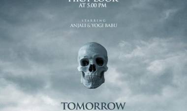 TITLE LOOK of #SoldiersFactorysNext starring @yoursanjali  & @iYogiBabu ;  will release at 11AM & FIRST LOOK at 5PM TOMORROW! 