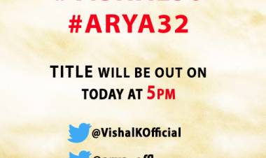 @VishalKOfficial & @arya_offl will announce the title of their film together, on today at 5pm.