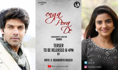 @arya_offl & @aishu_dil will release the teaser of #EngaPoreDe by 4:00PM today #DadSon Pictures
