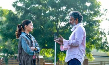 A very warm welcome to our dearest #Sita, the supremely talented and beautiful @Aliaa08 on to the sets of #RRRMovie! 