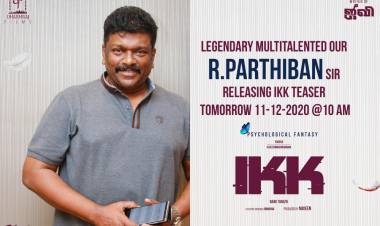 @rparthiepan releasing Teaser of #DharmrajFilms  @Yogesh_yogie #Gurusomasundaram *ing #IKK