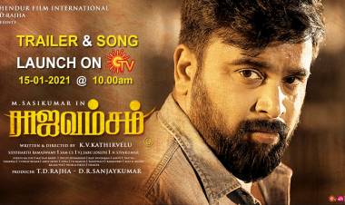 @SasikumarDir's #Rajavamsam Trailer & Song Launch on 15th Jan  at 10 Am.