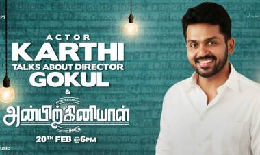 Stay tuned to catch @Karthi_Offl talk about @DirectorGokul and #Anbirkiniyal trailer release date on February 20th 6 PM tomorrow !!