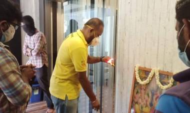 #Maanaadu Dubbing Started wth pooja today.