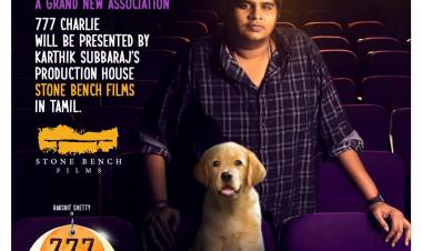 Team #777Charlie is showering exciting news one after the other. Karthik Subbaraj's Stone Bench Films to present 777 Charlie in Tamil 