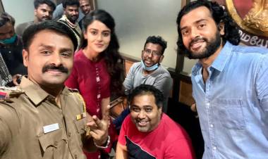 #Pizza3  Day & night shoot in full swing @gauravnarayanan as Inspector prem Kumar is in action. 