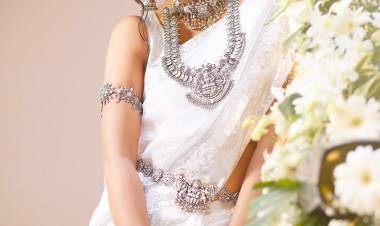 Actress #Anika definitely steals our heats in the beautiful white saree photoshoot stills