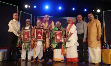 Balamurali Nada Mahotsav National Award for Dr T.K Murthy, Shri M. Chandrasekaran & Shri T.H. Vikku Vinayakram