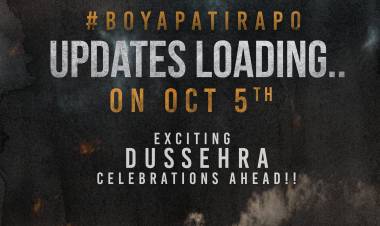 இயக்குநர் போயபத்தி ஸ்ரீனு, ஹீரோ ராம் பொத்தினேனி  இணையும் BoyapatiRAPO படத்தின் அதிரடி அப்டேட் தசரா கொண்டாட்டமாக அக்டோபர் 5 வெளியாகிறது !!  
