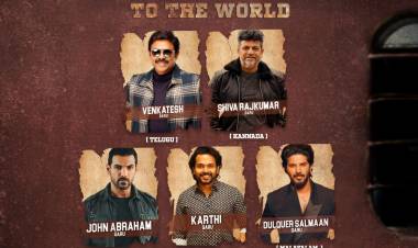 மாஸ் மஹாராஜா ரவி தேஜா, வம்சி, அபிஷேக் அகர்வால் ஆர்ட்ஸ் இணைந்து வழங்கும் பான் இந்தியப் பிரமாண்ட படைப்பு  “டைகர் நாகேஸ்வர ராவ்” படத்தின்  ஃபர்ஸ்ட் லுக்கை முன்னணி நட்சத்திர நடிகர்கள்  வெங்கடேஷ், ஜான் ஆபிரகாம், சிவ ராஜ்குமார், கார்த்தி, துல்கர் சல்மான் ஆகியோர் இணைந்து வெளியிட உள்ளனர் !!!