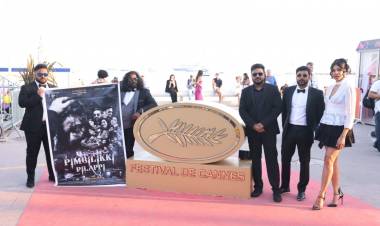 Teaser of upcoming movie 'Pimbilikki Pilappi' produced by AK Productions' Thalapathy R. Anandakumar, Djiaz production Djeasilane Balane, directed by debutant Antoni starring newcomers premiered at Cannes Film Festival