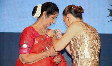 Aruna Sairam crowns Indian music on international arena by getting felicitated with the coveted Chevalier award, the highest honour of the French government, on July 15