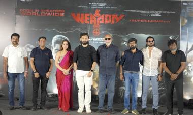 மில்லியன் ஸ்டுடியோ புரொடக்‌ஷன்ஸ், எம்.எஸ். மன்சூர் வழங்கும் குகன் சென்னியப்பன் இயக்கத்தில், நடிகர்கள் சத்யராஜ் & வசந்த் ரவி நடித்துள்ள ’வெப்பன்’ திரைப்படத்தின் டிரெய்லர் வெளியீட்டு விழா!