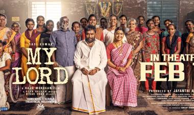  சசிகுமார்- ராஜு முருகன் கூட்டணியின் ' மை லார்ட்' ( My Lord) திரைப்படம் பிப்ரவரி 13 ஆம் தேதி வெளியாகிறது