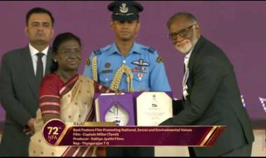 ‘கேப்டன் மில்லர்’ படத்திற்காக தேசிய விருது பெற்ற சத்யஜோதி பிலிம்ஸ் டி.ஜி. தியாகராஜன்