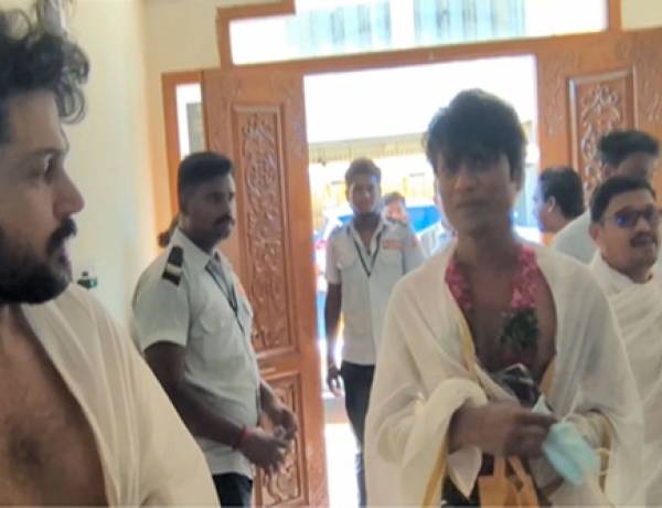 Sardar 2: Karthi and SJ Suryah seek blessings at Tiruchendur Murugan temple