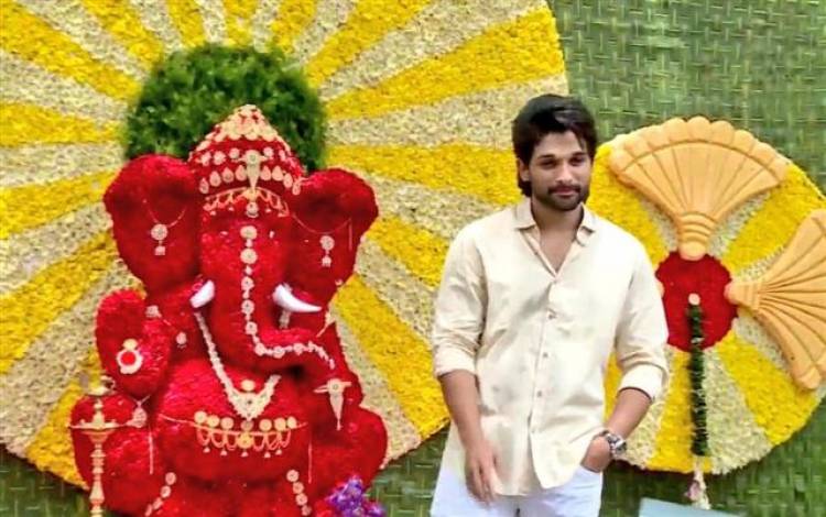 "Stylish Star" Allu Arjun's 19th Movie Pooja Stills