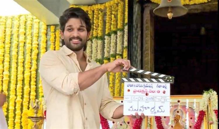 "Stylish Star" Allu Arjun's 19th Movie Pooja Stills