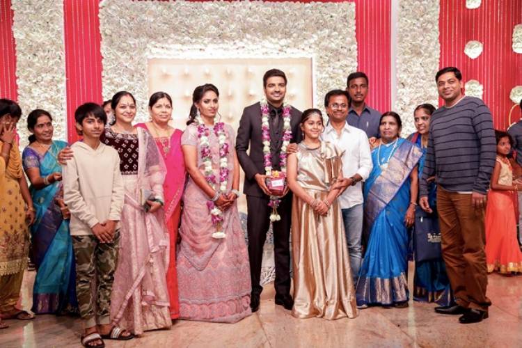 Actor Sathish - Sindhu Wedding Reception Stills