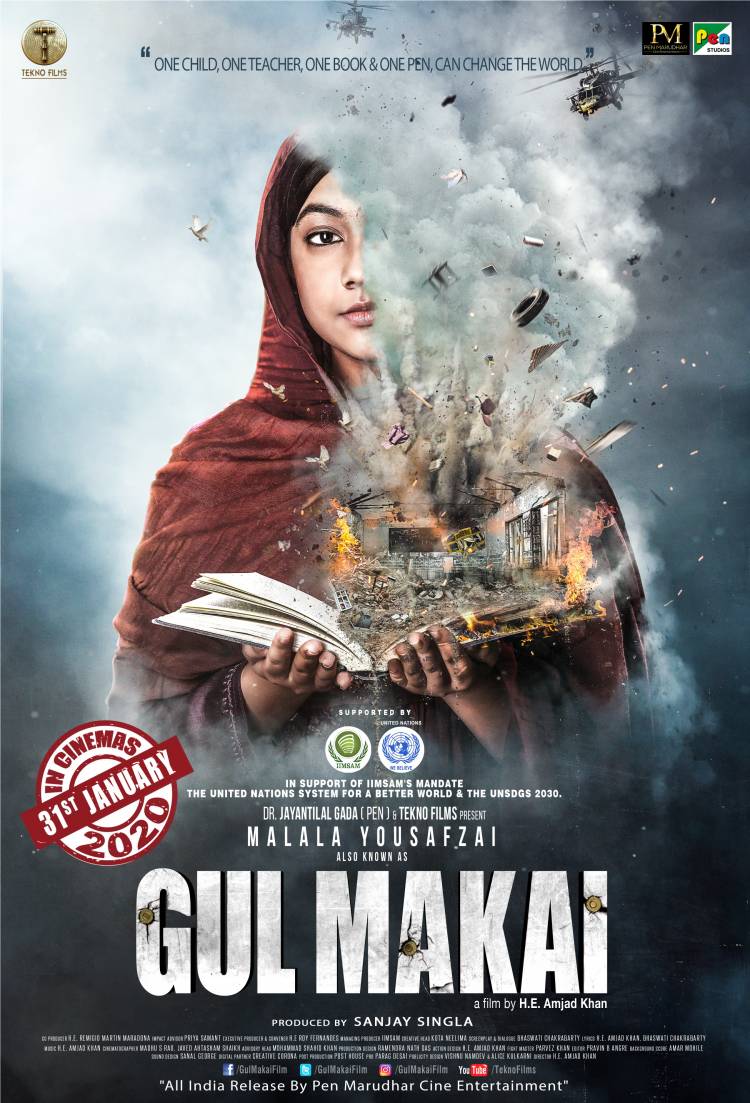H.E. Amjad Khan’s Gul Makai on Nobel Peace Prize winner Malala Yousafzai to release on 31st January 2020