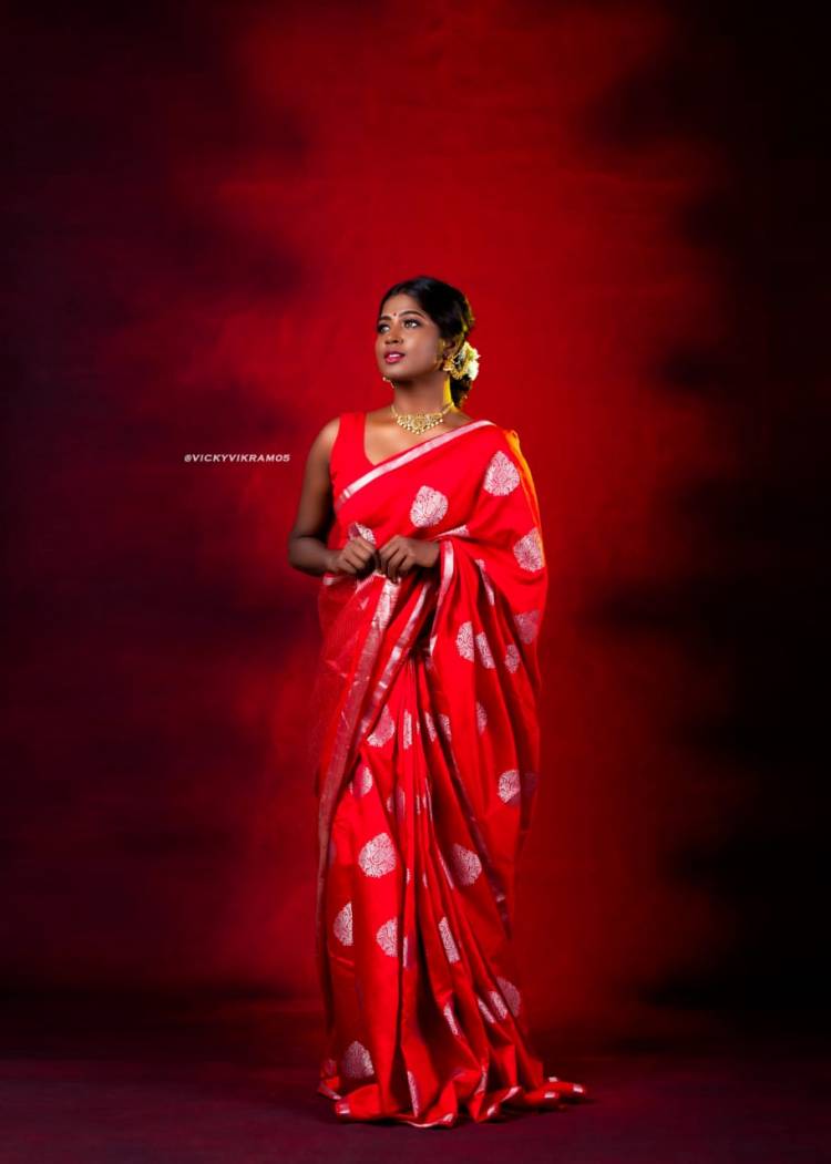 Latest Photoshoot Stills of Talented Actress @SaranyaRavicha7
