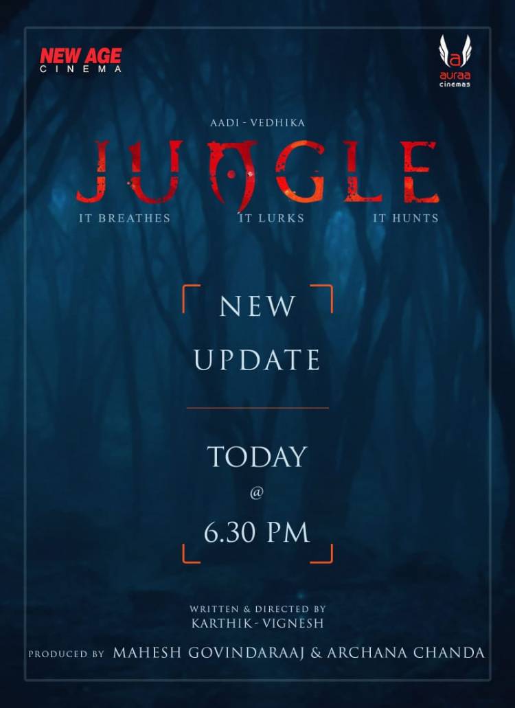 An Exciting update from Team JungleTheMovie to come at 6.30pm ! Stay tuned ...