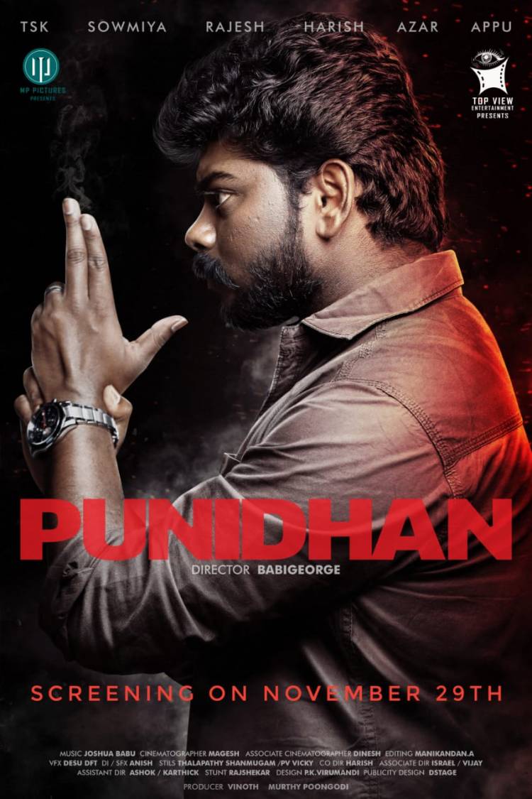 #Tsk starrer #Punidhan to be screening on Nov 29th... Sunday !