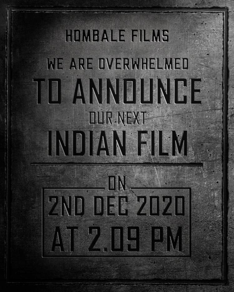 Hombale films, a film production house established by a first generation entrepreneur Mr. Vijay Kiragandur