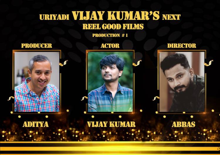 #Uriyadi fame #VijayKumar's next film is with debutant director @Abbas_A_Rahmath, which will be bankrolled by Aditya of #ReelGoodFilms.