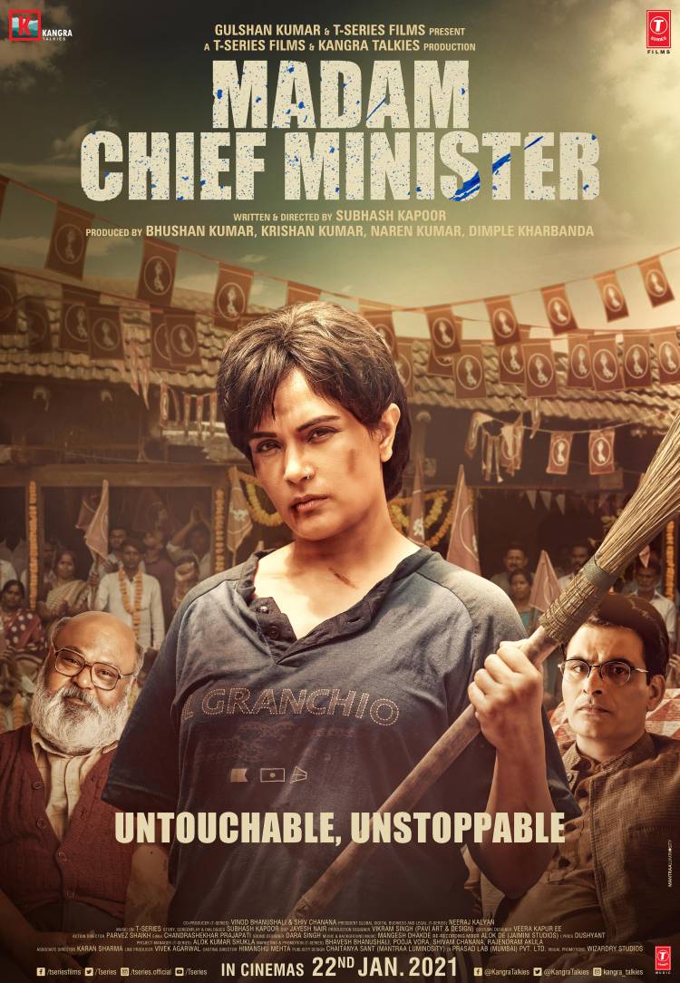 Unveiling the teaser poster of Richa Chadha in 'Madam Chief Minister', as an untouchable, unstoppable force!