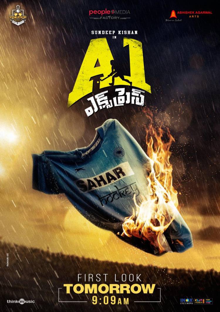 The official first look of TFI’s 1st Hockey film @SundeepKishan ‘s  #A1Express