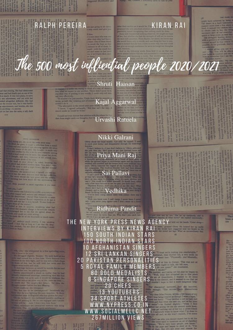 ‘The New York Press News Agency’ came out with a power list 2020 - “The 500 most influential people in Asia 2020”. 