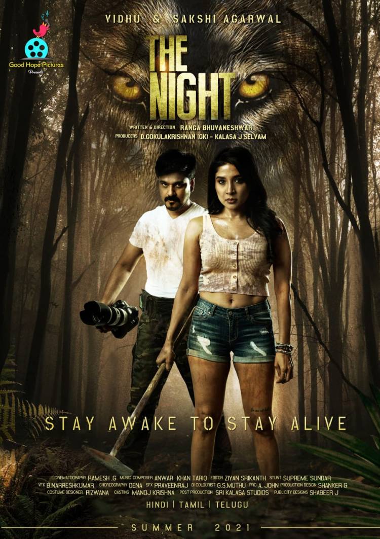 #1st Look Poster of the upcoming #animalthriller film #TheNight Starring @itsmevidhu & @ssakshiagarwal #mystery #Action director #Rbhuvanesh