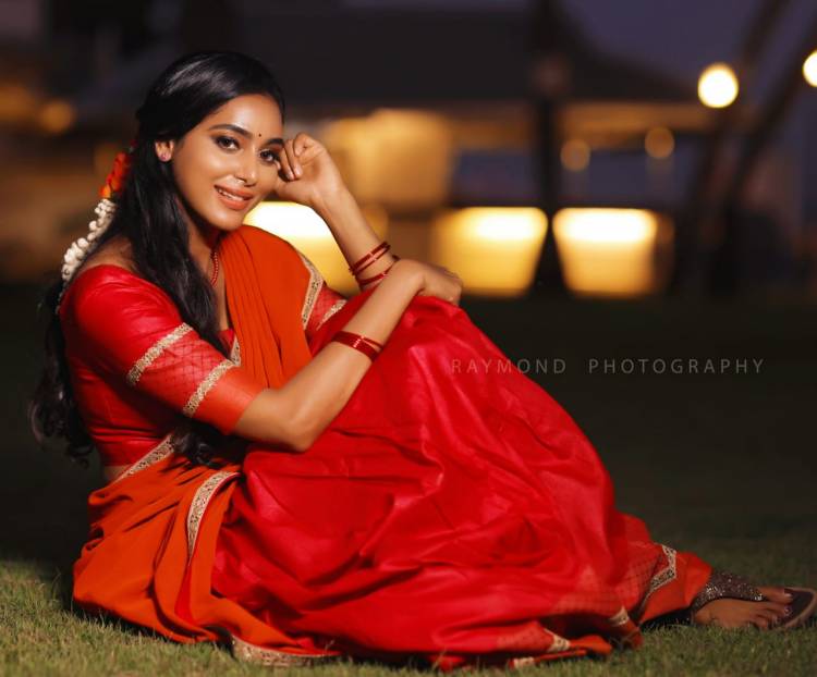 Beauty in Red.. Actress #AradhyaAnn Latest Clicks.. 