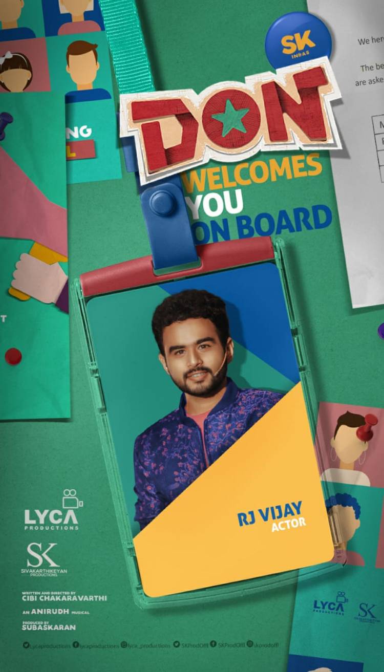 Welcome on-board @RJVijayOfficial & #Sivaangi for our #DON.