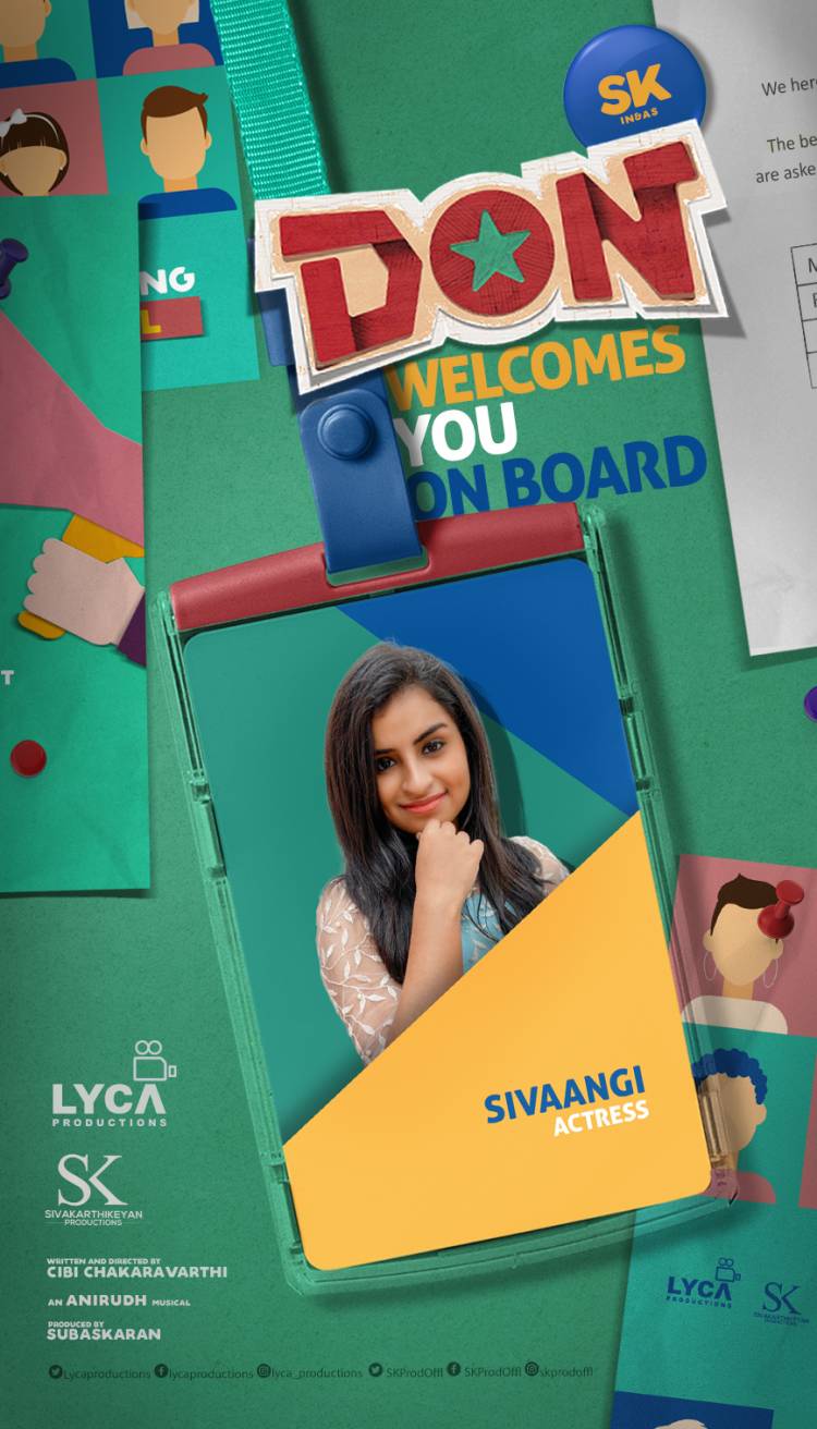 Welcome on-board @RJVijayOfficial & #Sivaangi for our #DON.
