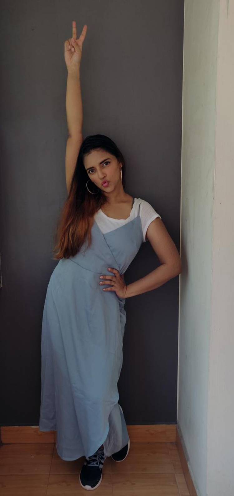 Rockin’ blue to beat the blues! Just casual clicks of Actress @ivasuuu