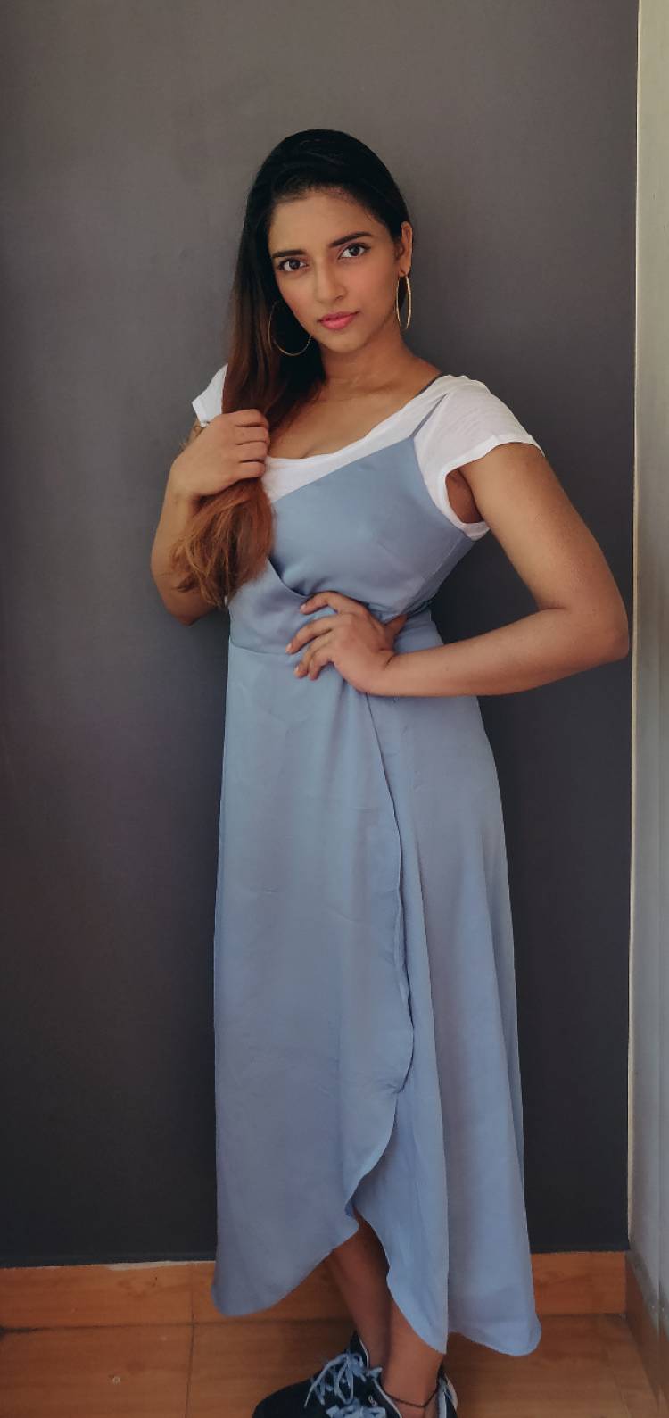 Rockin’ blue to beat the blues! Just casual clicks of Actress @ivasuuu