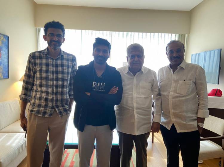 Sekhar Kammula And Producers Of Sree Venkateswara Cinemas LLP Meet Superstar Dhanush