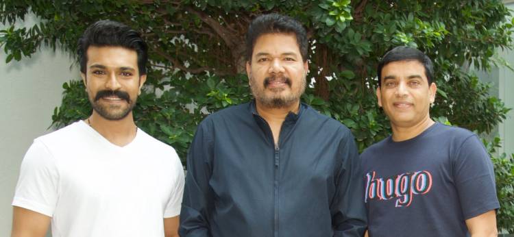 Megapower Star @AlwaysRamCharan and Producer Dil Raju met ace director @ShankarShanmugh yesterday.